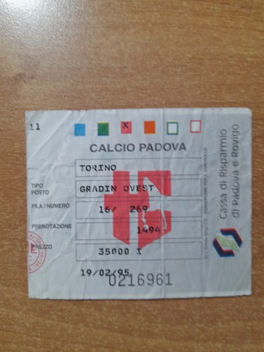 Biglietto ticket calcio - biglietto,