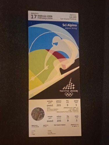 Biglietto ticket olimpiadi - ticket,