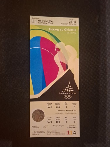 Biglietto ticket olimpiadi - biglietto,