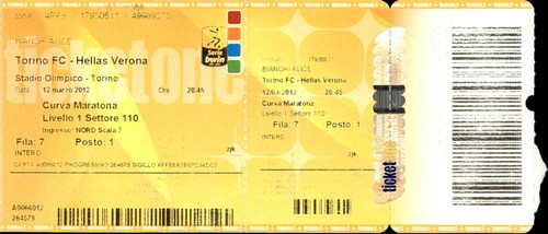 Biglietto stadio torino - biglietto,