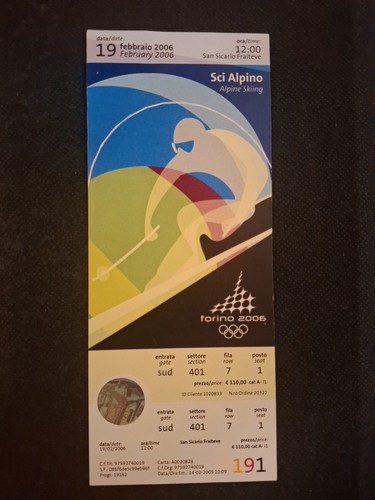 Biglietto ticket olimpiadi - ticket,
