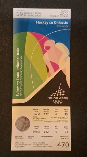 Biglietto ticket olimpiadi - biglietto,