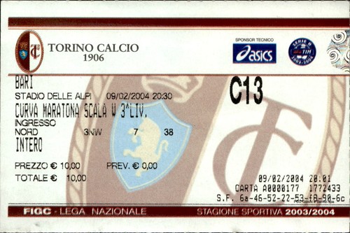 Biglietto stadio torino - biglietto,