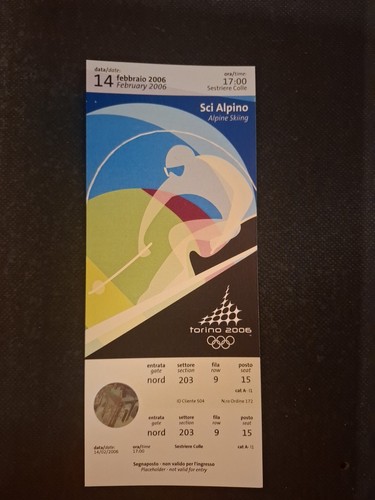 Biglietto ticket olimpiadi - ticket,