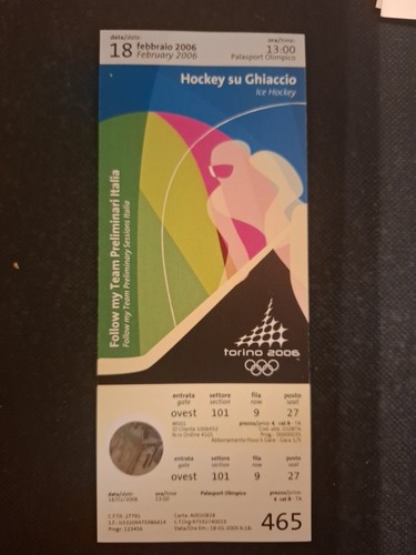 Biglietto ticket olimpiadi - biglietto,