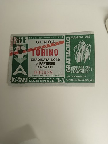 Biglietto ticket stadio calcio