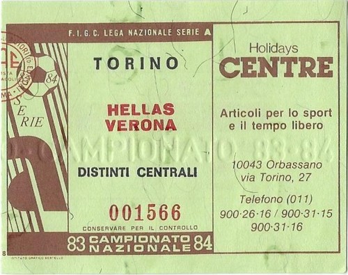 Biglietto torino hellas - biglietto,