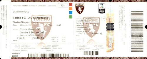 Biglietto stadio torino vs - biglietto,
