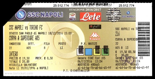 Biglietto stadio serie a - stadio,