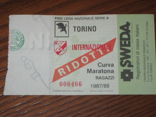 Torino inter biglietto ticket - biglietto,