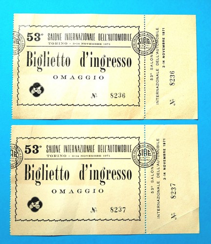 Due biglietti omaggio inusati - omaggio,