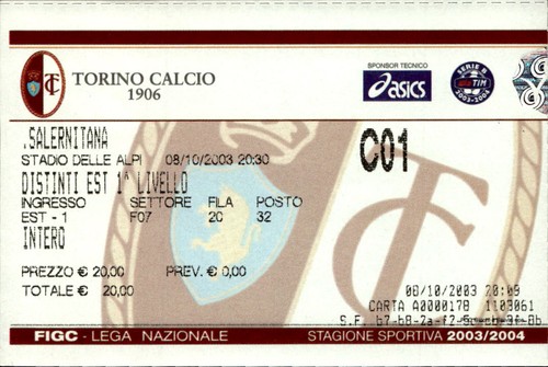 Biglietto stadio torino - stadio,