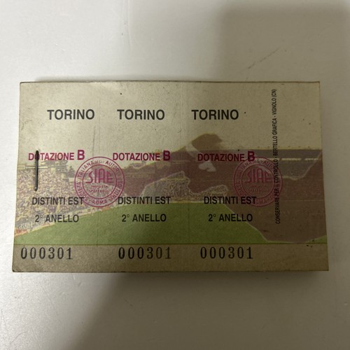 Blocco biglietti torino - biglietti,