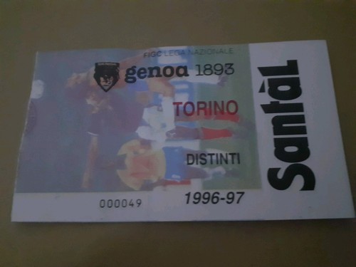 Biglietto stadio calcio genoa - calcio,