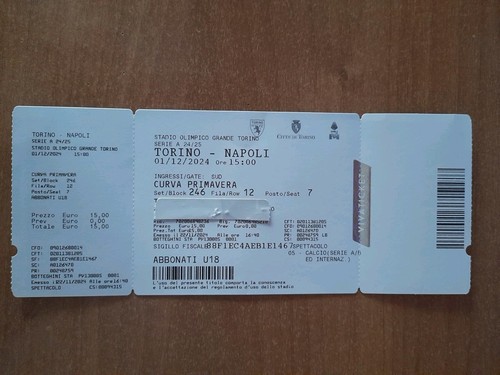 Biglietto ticket calcio stadio - biglietto,