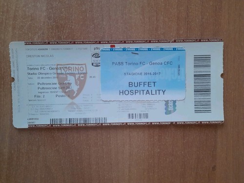 Biglietto ticket calcio stadio - calcio,