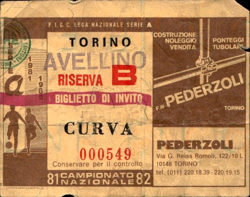 Biglietto ticket stadio torino - biglietto,