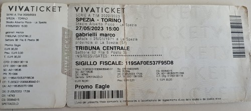 2023 biglietto stadio - biglietto,