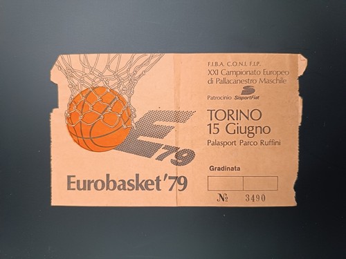 Biglietto eurobasket 1979 - eurobasket,